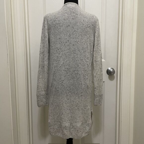 PURE COLLECTION 100% Cashmere Open Front Long Knit Cardigan Sweater Small - Picture 3 of 8